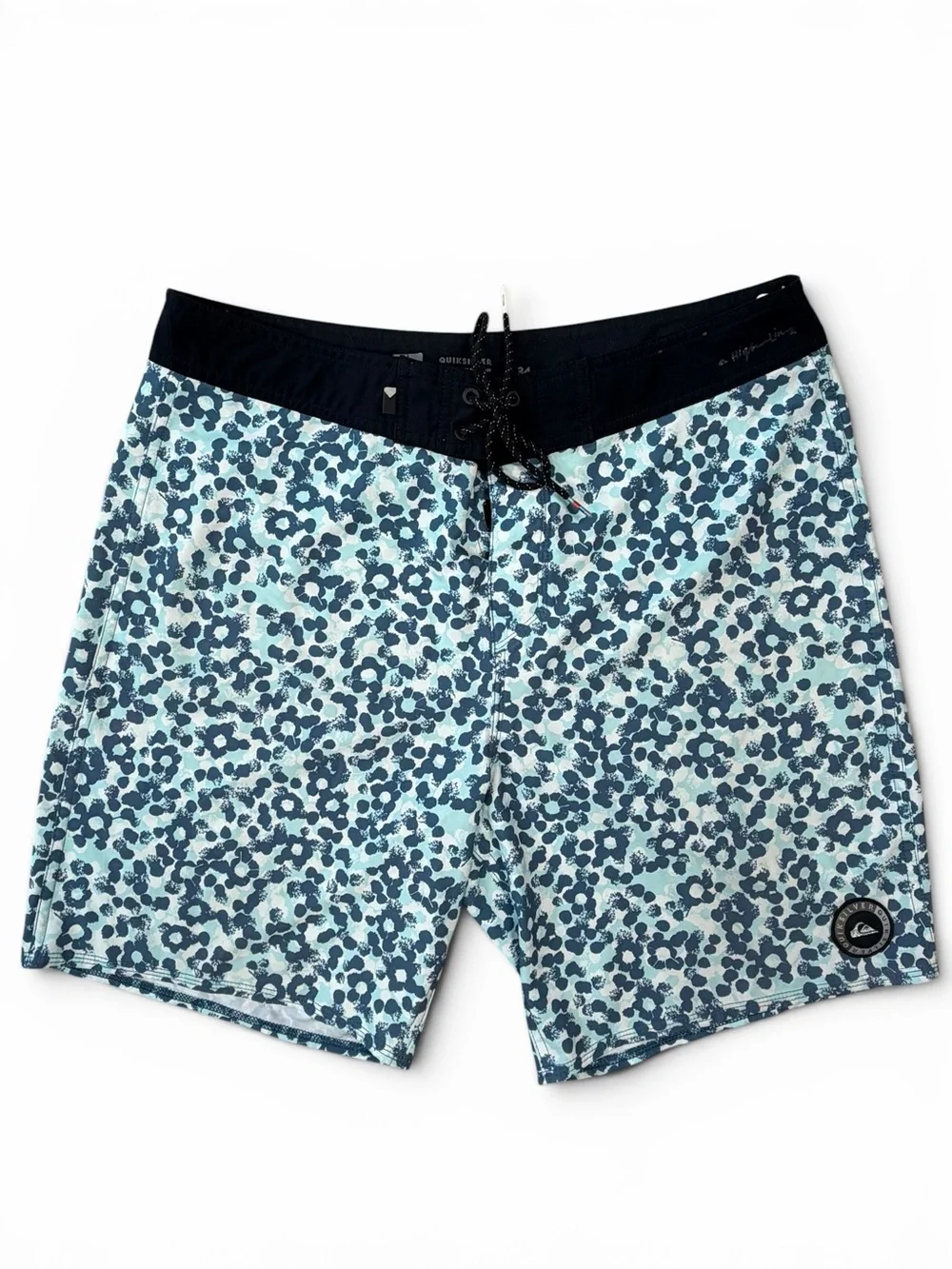 Quiksilver Highline Floral Board Shorts Men’s Size 34 Blue Surf Swim Trunks
